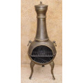 Cast Iron Chiminea BBQ Firepit (FSL029) , Outdoor Fireplace